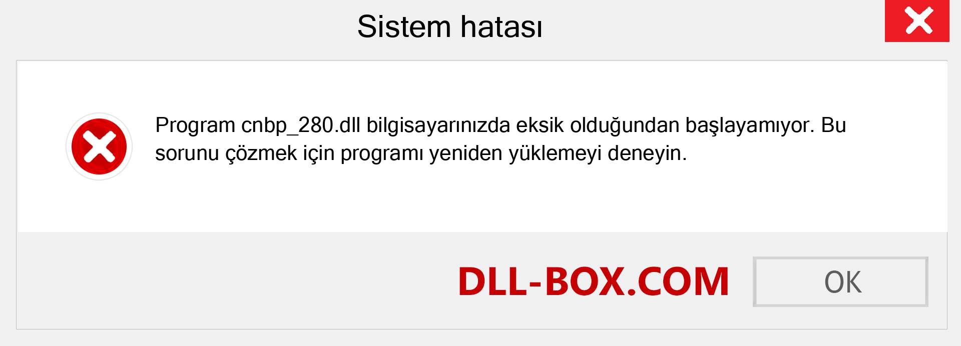 cnbp_280.dll dosyası eksik mi? Windows 7, 8, 10 için İndirin - Windows'ta cnbp_280 dll Eksik Hatasını Düzeltin, fotoğraflar, resimler